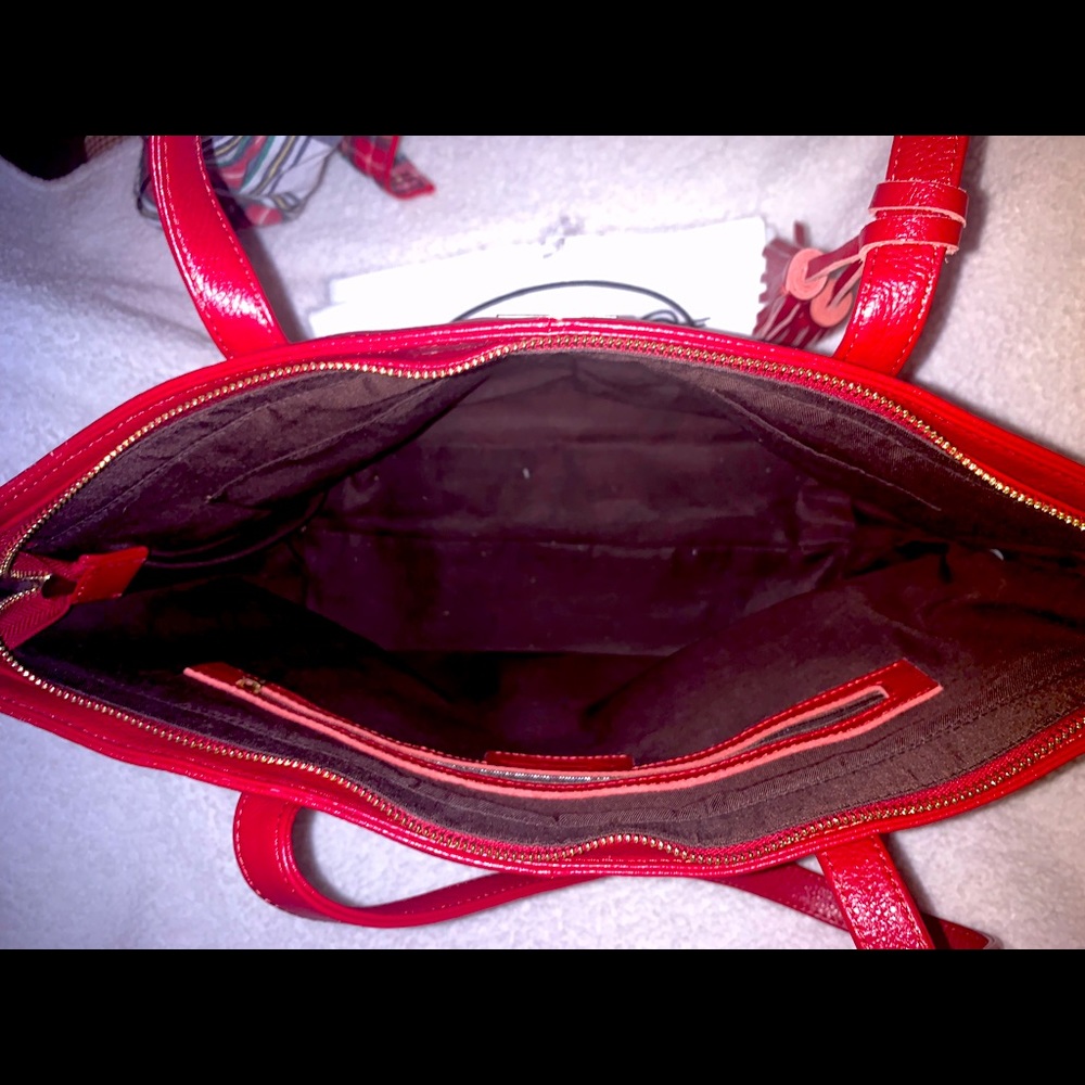 Onna Ehrlich red leather purse